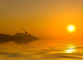 Dawn above the sea Royalty Free Stock Photo