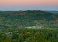 Dawn, Autumn Colors, Hogback Mtn, Marquette, MI Royalty Free Stock Photo