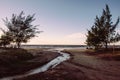 Dawn on the beach in Arroio do Sal , Brazil