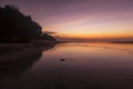 Dawn at beach in Bali, Indonesia.