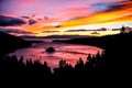 Sunrise over Emerald Bay State Park