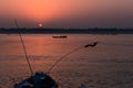 Dawn At Benaras Royalty Free Stock Photo