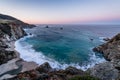 Dawn breaks over the California Coast