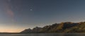 Dawn Breaks Over Starry Sky and Tetons Range