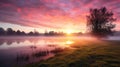 dawn bright mornin Royalty Free Stock Photo