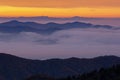 Dawn, from Clingman`s Dome Great Smoky Mountains