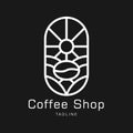 Monoline Coffee Shop Logo