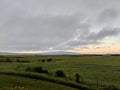 Dawn in the countryside farm fields of Waimea