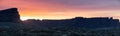 Dawn Desert Sunrise Panorama Royalty Free Stock Photo