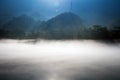 Dawn of Dongjiang Lake Royalty Free Stock Photo