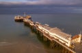 Dawn drone shot of Brighton Pier Royalty Free Stock Photo