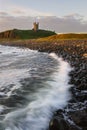 Dawn embleton bay with castle