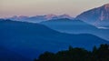 Dawn Emerging Over Greek Mountain Range