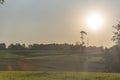 Dawn in the fields of the pampa biome in Rio Grande do Sul Brazil Royalty Free Stock Photo