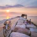 Dawn on the fishing pier