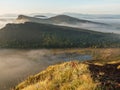 Dawn in the foothills of the Khakassia Republic