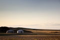 Dawn in a Ger. Mongolia Royalty Free Stock Photo
