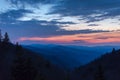 Sunrise over the Great Smoky Mountains Royalty Free Stock Photo