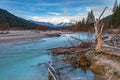 Dawn in Isar valley near Wallgau Royalty Free Stock Photo