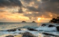 Dawn in Kailua-Kona, Hawaii Royalty Free Stock Photo