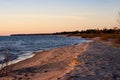 Dawn on lake Huron. Royalty Free Stock Photo