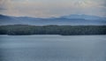 `Dawn at Lake James` Americana Series a tranquil morning at Paddy`s Creek Beach on Lake James Royalty Free Stock Photo