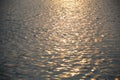 The dawn light rays shining on the calm sea ocean water Royalty Free Stock Photo