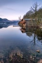 Dawn Lighting At The Duke Of Portland Boathouse In The Lake District.