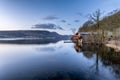 Dawn Lighting At The Duke Of Portland Boathouse In The Lake District.