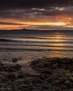 Dawn at Low Hauxley Beach Royalty Free Stock Photo