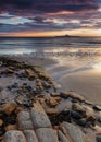 Dawn at Low Hauxley Beach Royalty Free Stock Photo