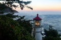 Dawn at the magnificent Heceta Lighthouse on the Pacific Coast outside Florence, Oregon