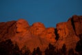 Dawn at Mount Rushmore Monument Royalty Free Stock Photo