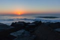 Dawn Ocean Sunrise Beach Royalty Free Stock Photo