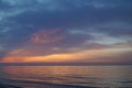 Dawn over the Black Sea in Odessa. Royalty Free Stock Photo