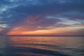 Dawn over the Black Sea in Odessa. Royalty Free Stock Photo