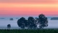 Dawn over the Donaumoos in Bavaria