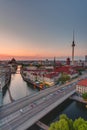 Dawn over downtown Berlin