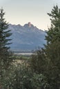 Dawn over the Grand Tetons from Spring Creek Ranch Jackson Royalty Free Stock Photo