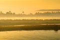 Dawn over the River Nile near Aswan in Southern Egypt