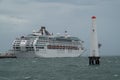 Dawn Princess cruise ship in Port Melbourne Royalty Free Stock Photo