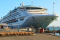 The cruise liner `Dawn Princess` in port at Mount Maunganui, New Zealand