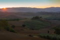 Neighborhoods of the city of San Quirico d`Orcia. Italy Royalty Free Stock Photo