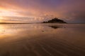 Dawn at St Michael`s Mount, Marazion, Cornwall Royalty Free Stock Photo