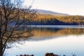 Dawn at Oregons Odell Lake Royalty Free Stock Photo