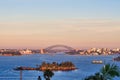 Dawn to Sunrise Lighting Up Sydney CBD Buildings, the Opera House and Harbour Bridge, , Australia Royalty Free Stock Photo