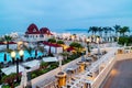 Dawn view of the Historical Hotel del Coronado Royalty Free Stock Photo