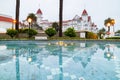 Dawn view of the Historical Hotel del Coronado Royalty Free Stock Photo
