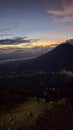 Dawn view Sumbing Mountain