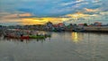 Dawntime at Pasuruan`s Harbour Royalty Free Stock Photo